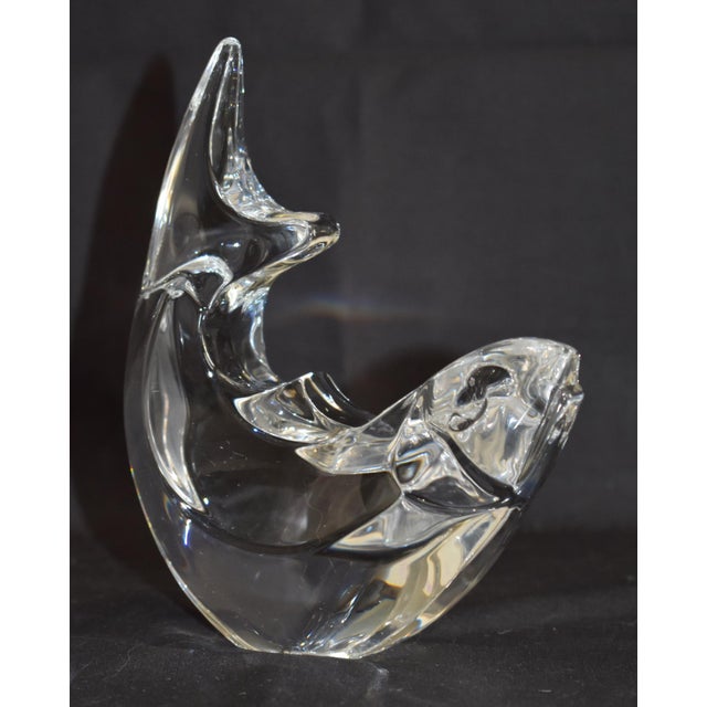 Orrefors Crystal Fish Trout Paperweight Figurine Olle Alberius Sweden Signed For Sale - Image 9 of 18