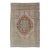 Vintage Turkish Oushak Rug in Brown, Pale Green, Taupe & Taupe Light Purple For Sale