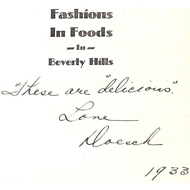 "Fashions in Foods: In Beverly Hills" 1931 For Sale - Image 4 of 11