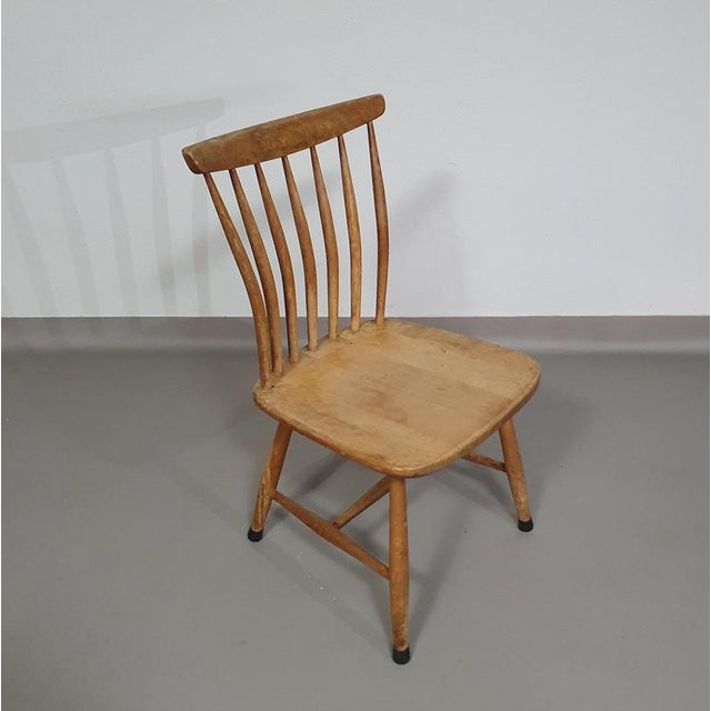 Scandinavian Birch Chairs from Åkerblom, Sweden, Set of 4 For Sale - Image 16 of 18