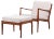 Set of Lounge Chair and Ottoman Set by Arden Riddle, 1960s For Sale