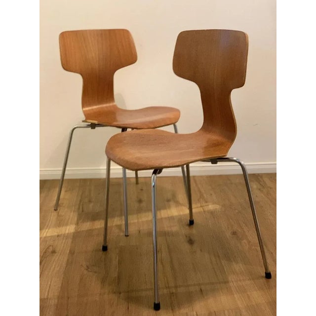 3103 Hammer Chairs by Arne Jacobsen for Fritz Hansen, 1960s, Set of 2 For Sale - Image 14 of 18