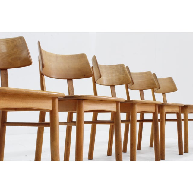 Mid-Century Modern Vintage Danish Dining Chairs, 1960s, Set of 6 For Sale - Image 3 of 9