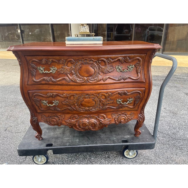Mid 20th Century Mid 20th Century John Widdicomb French Louis XV Bombe Chest For Sale - Image 5 of 5