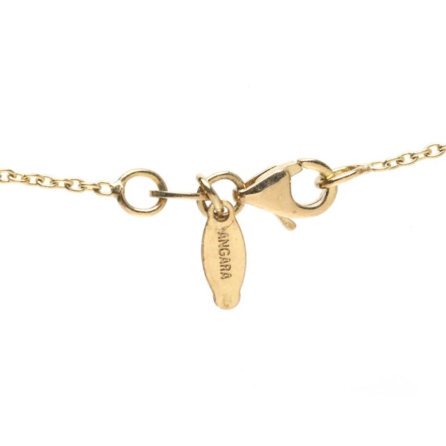 0.62ctw Diamond and Ruby Heart Charm Necklace, 18k Yellow Gold, Length 18 In. For Sale - Image 4 of 7
