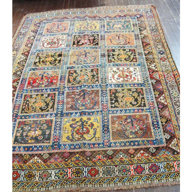 Traditional Antique Persian Qashqai Garden Rug 4' X 6' For Sale - Image 3 of 11