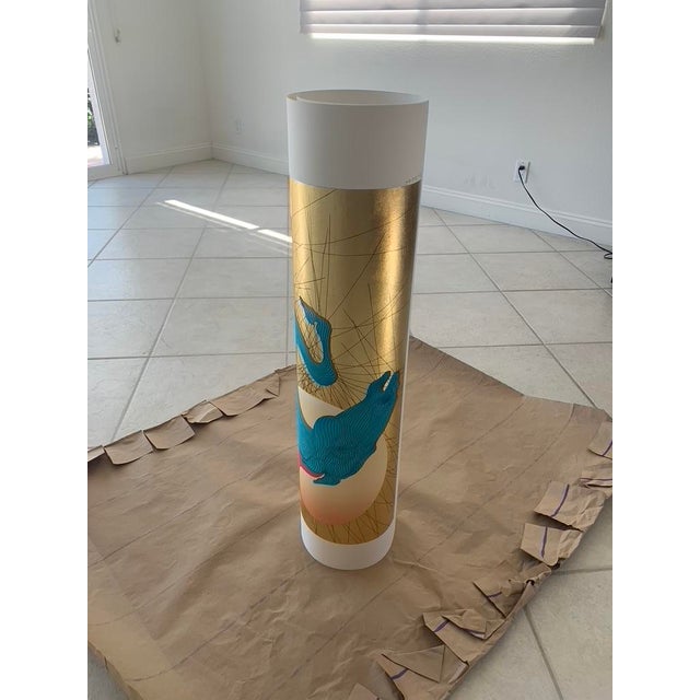 2006 Equus by Guillaume Azoulay Gold Leaf Serigraph, Unframed For Sale In Palm Springs - Image 6 of 7