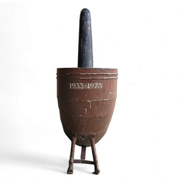 Vintage Zinc Pipe, 1973 For Sale - Image 5 of 18