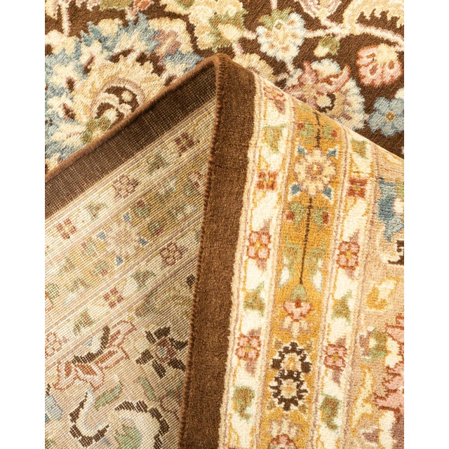 Mogul Hand-Knotted Area Rug - Brown, 8' 1" x 10' 2" For Sale In New York - Image 6 of 8