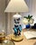 This is a one of a kind, hand made cloche lamp with real butterflies inside. The base is made of wood, gold leafed with...
