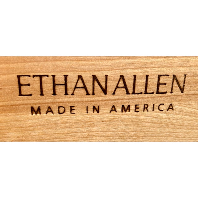 Vtg. Maple Ethan Allen Country French Style Flip Top Bar/Server Cabinet For Sale - Image 14 of 17