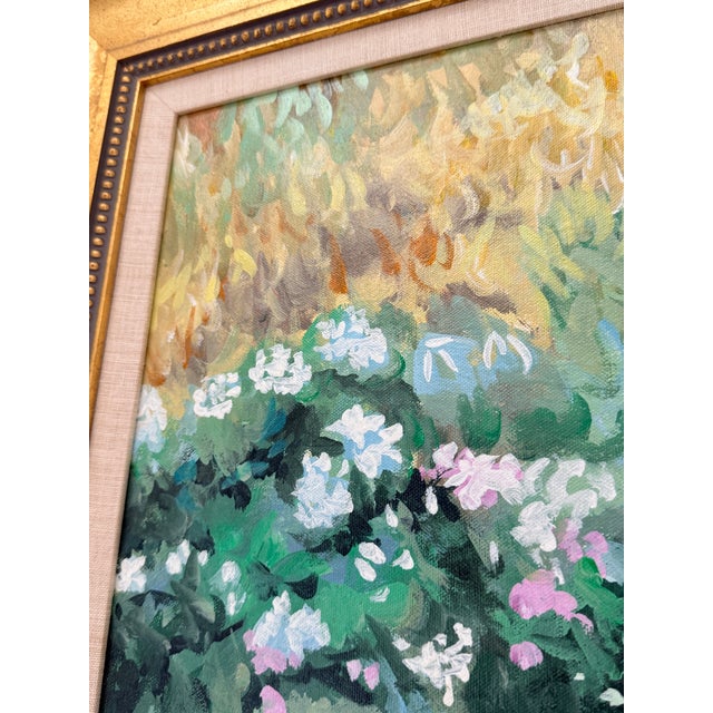 "Patio Scene" Oil Painting by Lloyd Van Pitterson For Sale - Image 12 of 13