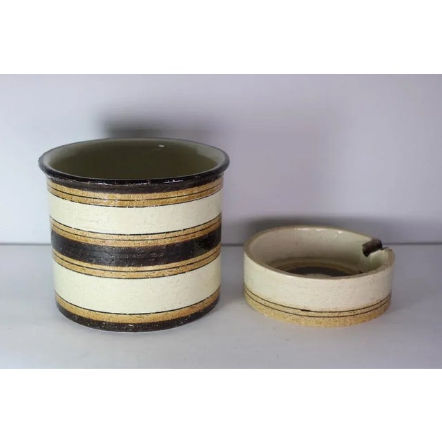 Ceramic Pots by Aldo Londi for Bitossi, Italy, 1970s, Set of 2 For Sale - Image 12 of 12