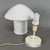 Metal Space Age Swirl Murano Glass Mushroom Table Lamp from Gambaro Poggi, 1970s For Sale - Image 7 of 13