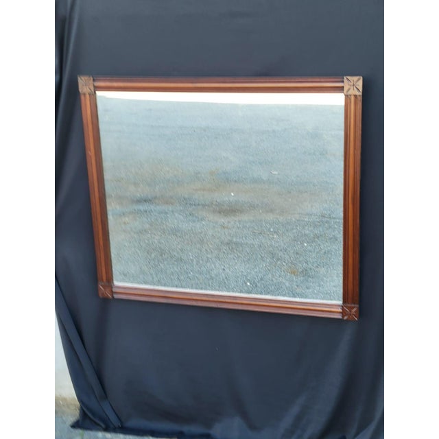 Mid 20 Century Rectangular Wall Mirror New Glass Very Refurbished. For Sale - Image 10 of 10