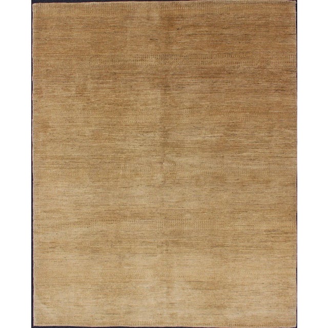 Nepalese Modern Rug in Variegated Sand Colors- 6′3″ × 8′1″ For Sale - Image 10 of 10