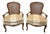 Mid 20th Century Classic French Bergère Chairs With Cane Backs - A Pair For Sale