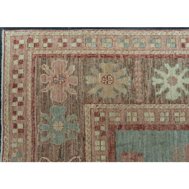 Early 21st Century Turkish Oushak Antique Look Rug 8'11" x 12'6" #20070 For Sale - Image 5 of 8