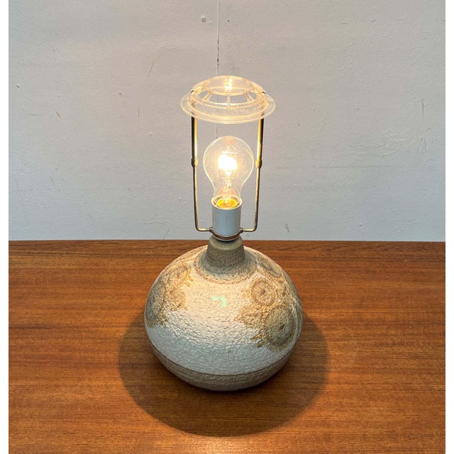 Mid-Century Modern Danish Studio Pottery Stoneware Table Lamp from Søholm, 1960s For Sale - Image 12 of 18