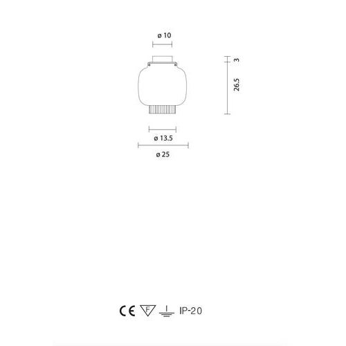 Graphite Matte-Grey Manila C Pe Celling Lamp in Steel, Glass and Fabric by Sebastian Herkner for Parachilna For Sale - Image 9 of 12