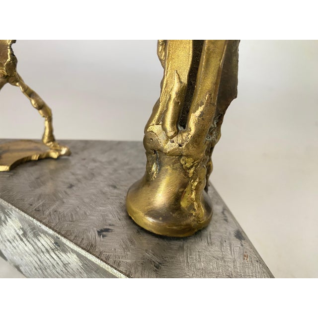Metal Brass Sculpture in Brass and Aluminium by Tossello, 1999 For Sale - Image 7 of 15