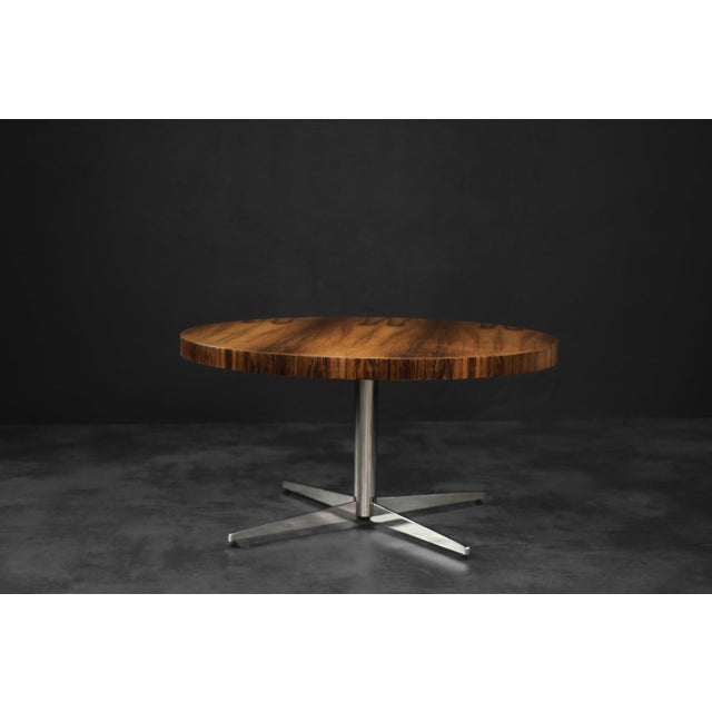 Vintage German Round Rosewood Coffee Table from Ilse Möbel, 1970s For Sale - Image 14 of 14