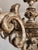 Vintage Louis XV Silvered Hand-Painted Carved Wood Eight-Arm Chandelier with Floral Motifs, Italy, 1920s For Sale - Image 17 of 18