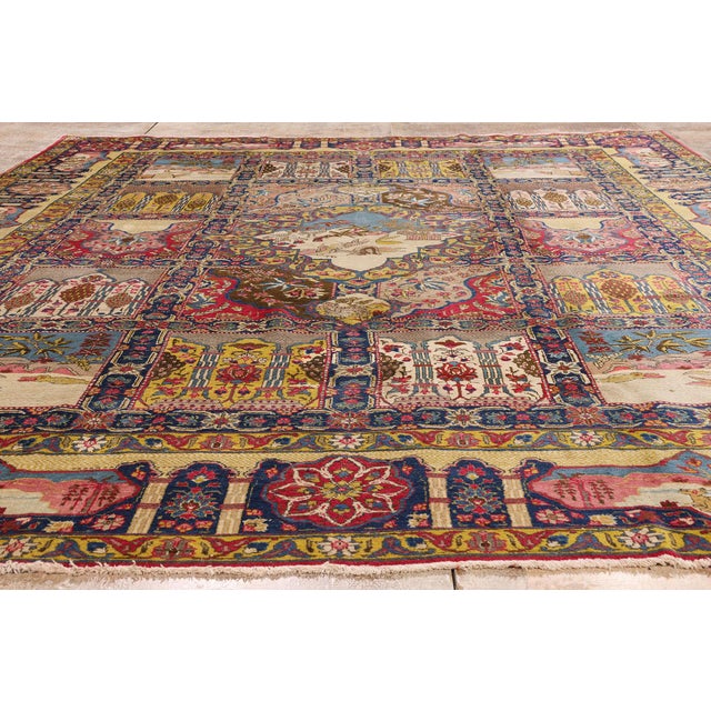 Antique Persian Tabriz Rug, 09'07 X 11'10 For Sale - Image 9 of 10