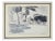 Emilio Sobrero, Landscape, Original Ink on Paper, 20th Century For Sale