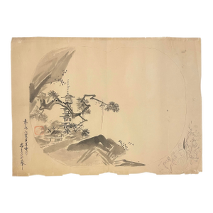 Antique Chinese Temple Painting
