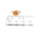 Natural Orange Sapphire Diamond Ring 6.75 14k W Gold 2.6 TCW Certified For Sale - Image 17 of 18
