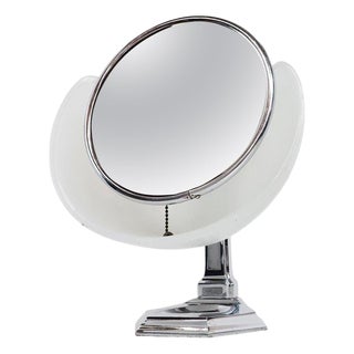 1940s Art Deco Illuminated Dresser Vanity Mirror For Sale