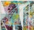 Karen Schlansky (American, XX-XXI), "Wind Swirl", Mixed Media on Paper Mounted on Metal Panel, artist's label verso,...
