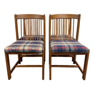 Vintage Liberty Furniture Mission Arts and Crafts Dining Chairs - Set of 4 For Sale