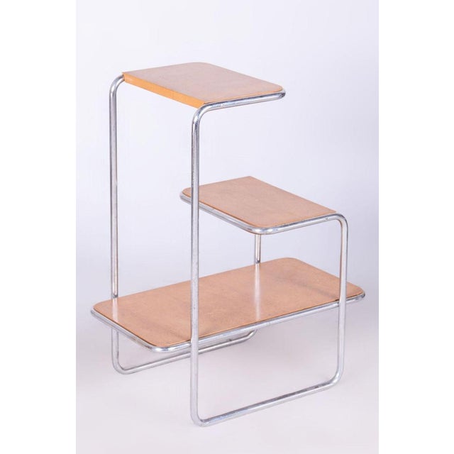 Bauhaus Étagères in Birch by Robert Slezák and Arnošt Beck, 1930s, Set of 2 For Sale - Image 13 of 16