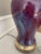 Metal Vintage Art Mid Century Modern Drip Glaze Ceramic Lamp For Sale - Image 7 of 11