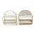 Vintage White Wicker Wall Shelve For Sale
