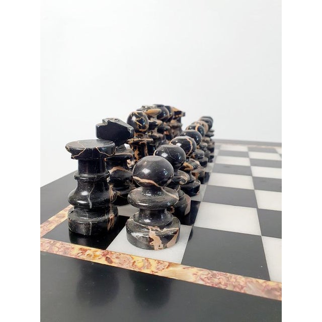 Mid-Century Modern Italian Marble Chess Board, 1980s For Sale - Image 6 of 11
