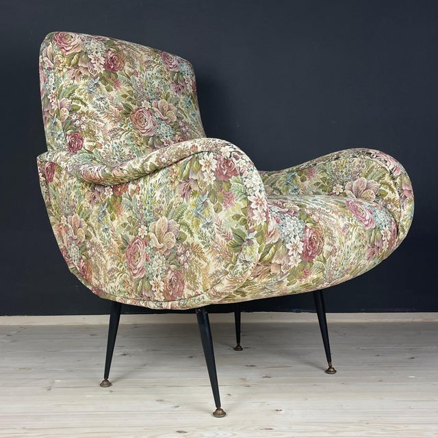 1960s MidCentury Modern Armchair Lady by Marco Zanuso Italy Chairish