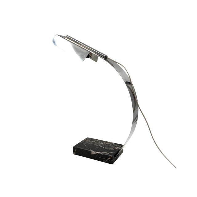Metal Modern Desk Lamp attributed to Tronconi, Italy, 1980s For Sale - Image 7 of 17