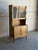 Mid 20th Century Vintage Danish Oak Hutch Cabinet in Style of Henning Kjærnulf Leaded Glass Bookcase For Sale - Image 5 of 8