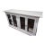 Credenza Sideboard Bookcase Vintage Distressed Painted For Sale