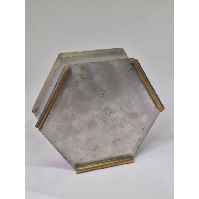 Metal Swedish Pewter Box from CG Hallberg, 1929 For Sale - Image 7 of 12