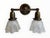 1920s Antique Double Wall Sconce For Sale - Image 5 of 7