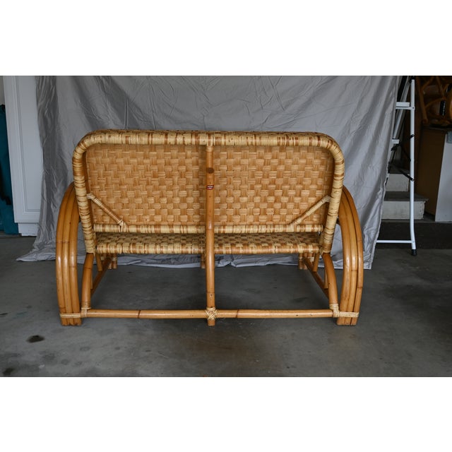 Classic Tropical inspired loveseat born in the 1950's in the Philippine Islands. Brought into the US by a merchant marine...