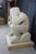Late 20th Century Monumental Limestone Nude Fertility Thinking Man 1000lb Garden Sculpture Statue For Sale - Image 9 of 14