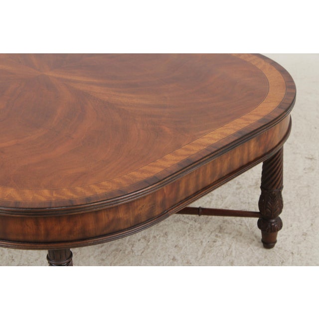 Henredon Regency Mahogany Inlaid Coffee Table For Sale In Philadelphia - Image 6 of 15