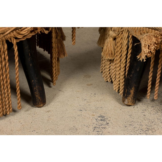 19th Century French Napoleon III Armchairs W/ Golden Ochre Mohair - A Pair For Sale - Image 14 of 18