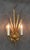 Spanish Gilt Ferrocolor Tole Wheat Sheaf Wall Sconces, 1950, Set of 2 For Sale - Image 6 of 11