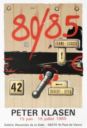 1985 Peter Klasen De La Salle Gallery Lithograph Poster